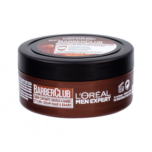 L'OREAL MEN EXPERT BARBER CLUB CREME COIFFANTE CHEVEUX ET BARBE 75ML