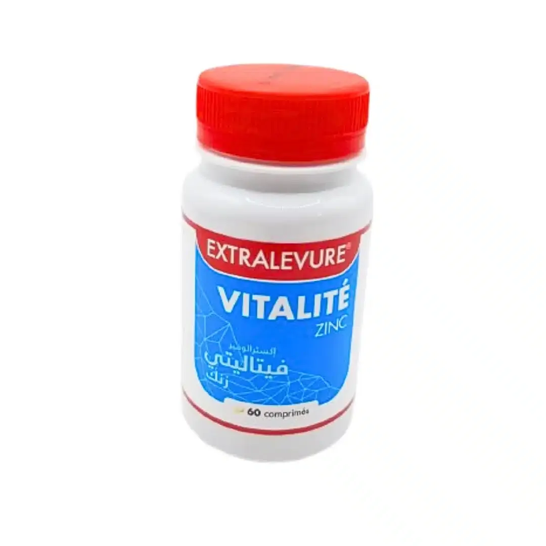 EXTRALEVURE – Vitalite Zinc – 60 Comprime