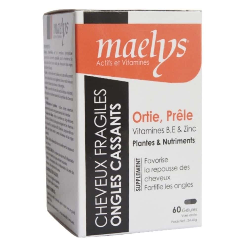 Maelys Ortie Prêle Vitamines B E Zinc 60 Gélules